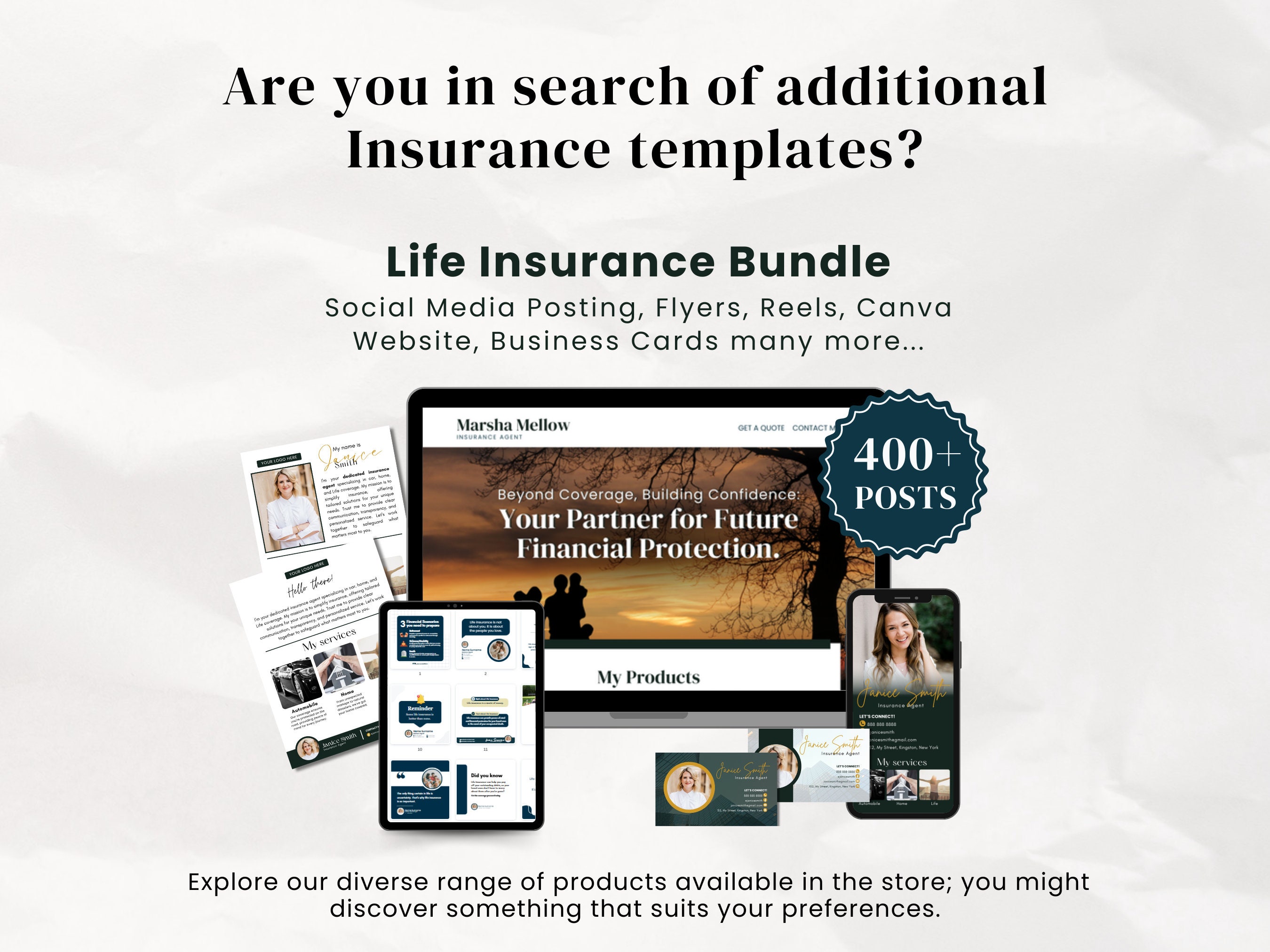 Social Media Marketing for Insurance Agent Life Insurance Canva ...