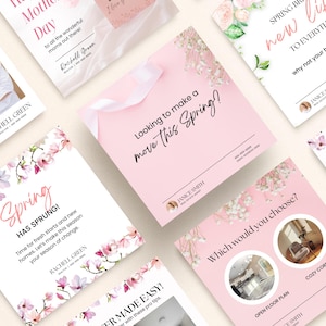 Spring Real Estate Social Media Marketing Bundle, Spring St Patrick ...