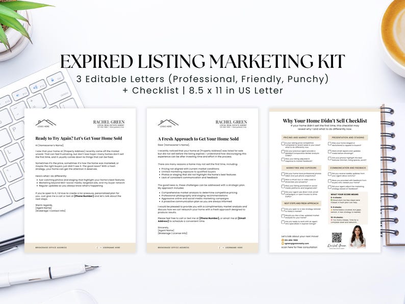Expired Listing Packet.pdf Expired Listing Packet Canva Templates, Real Estate Letters, Flyers ...