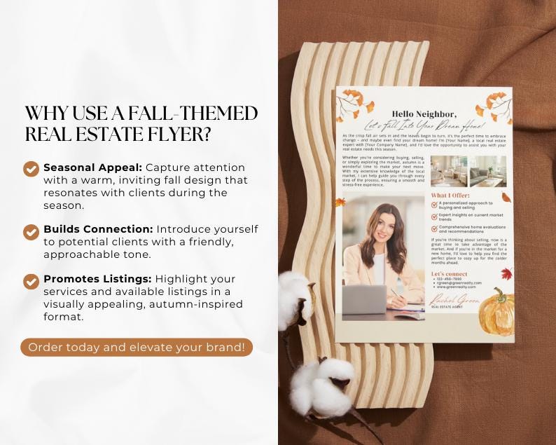 Fall Real Estate Introduction Letter House Market Update, Hello ...