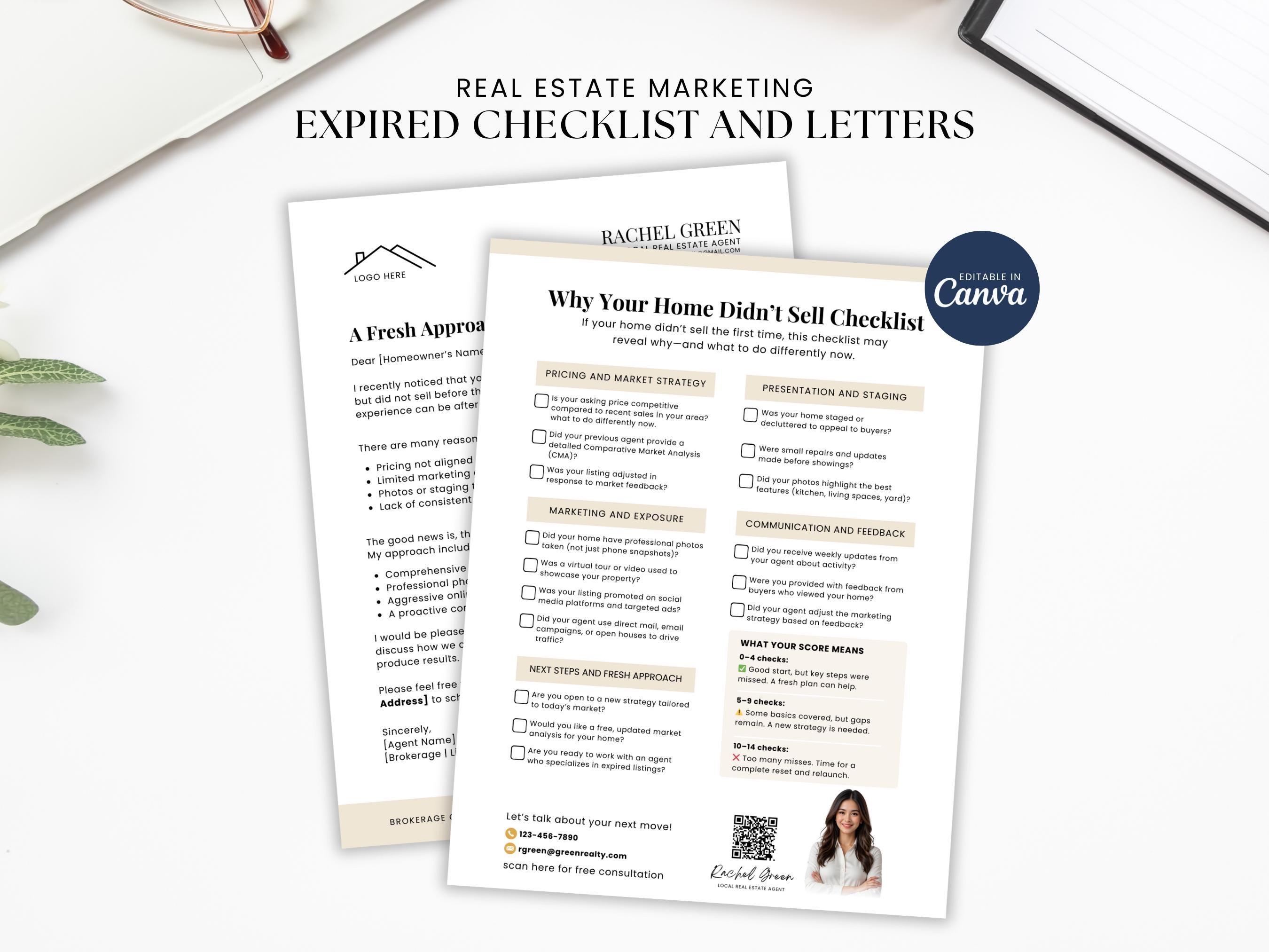 Expired Listing Packet.pdf Expired Listing Packet Canva Templates, Real Estate Letters, Flyers ...