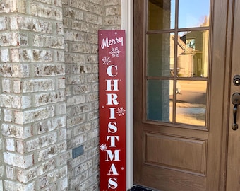 Merry Christmas Porch Sign, Winter Porch Sign, Farmhouse Christmas Porch Sign, Christmas Porch Leaner