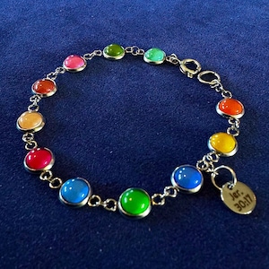 HEALING [Jeremiah 30-17]:  A "Prayer You Can Wear" bracelet rendered in the unique word-colors of the King James "Chromatic Bible"©.