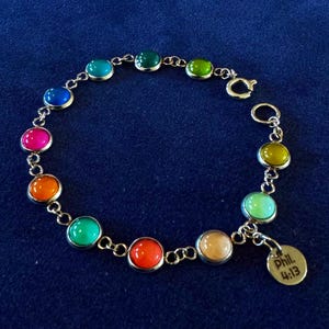 STRENGTH [Philippians 4-13]:  A "Prayer You Can Wear" bracelet rendered in the unique word-colors of the King James "Chromatic Bible"©.