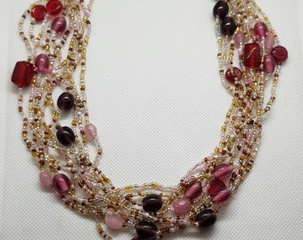 Handmade Beautiful Multi Beaded Necklace