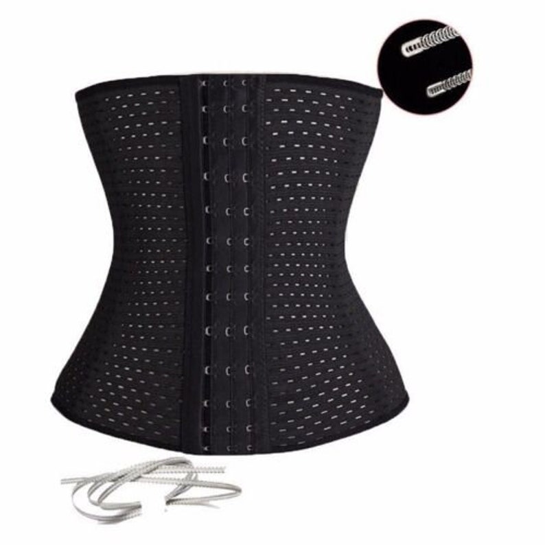 Waist Trainer Corset Breathable Tummy Girdle Belt Sport Body Shaper Control UK image 8