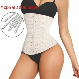 Waist Trainer Corset Breathable Tummy Girdle Belt Sport Body Shaper Control UK image 4