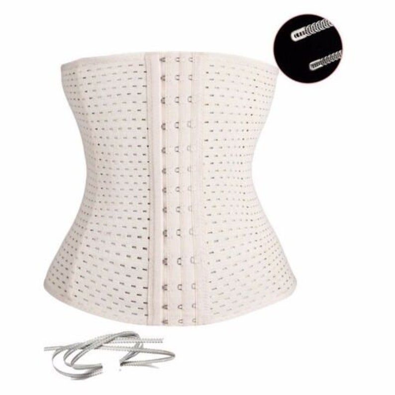 Waist Trainer Corset Breathable Tummy Girdle Belt Sport Body Shaper Control UK image 6