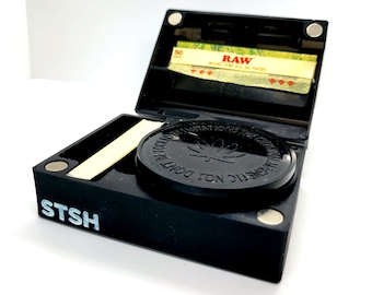 Scatola portaoggetti portatile STSH con ruote: contenitore per erbe aromatiche, chiusura magnetica