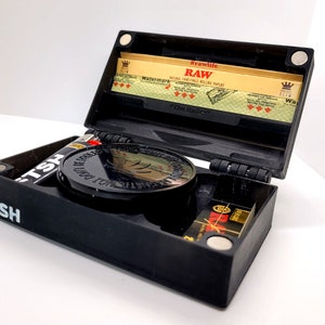 Caja para liar/guardar hierbas de calidad STSH "Baller" - Caja portátil para liar hierbas - Caja de regalo/Accesorio para fumar