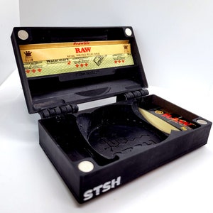 STSH &quot;Baller&quot; Quality Rolling/Stash Box - Portable Herb Rolling Box - Gift Box/Smoking Accessory