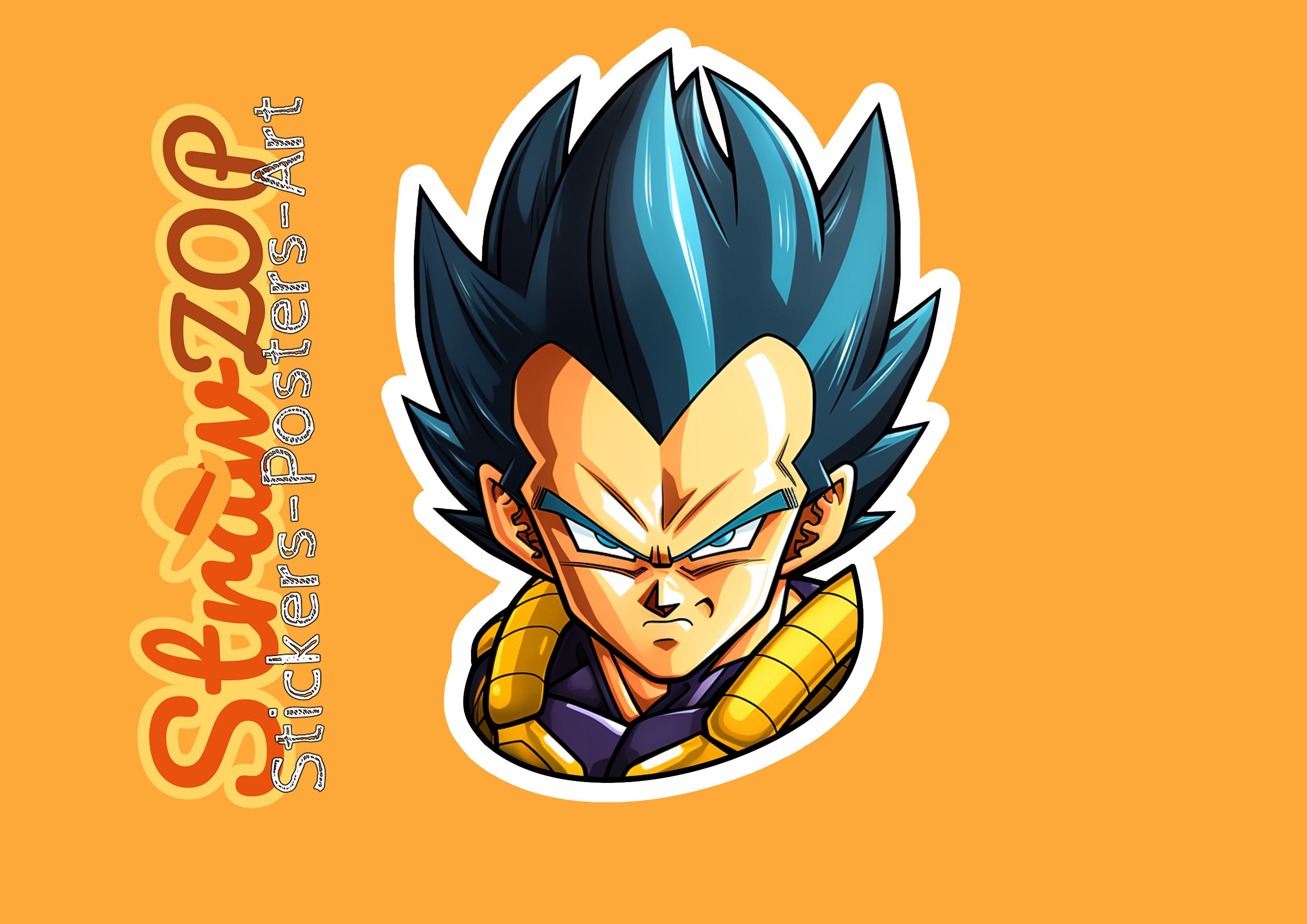 DBZ Goku Vegeta SSGSS God Blue Super Saiyan Chibi Sketch T-Shirt