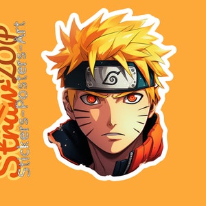 Naruto Sakura Haruno Glossy Sticker Anime Waterproof!