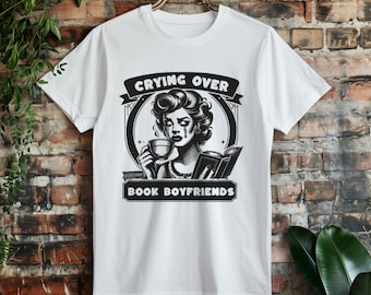 Crying Over Book Boyfriends T-shirt , Comfort Colors Tee