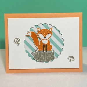Handmade Fox Card - Greeting, Birthday, Thank You, etc.