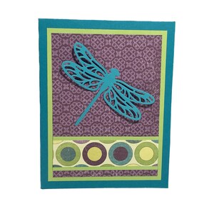 Handmade Dragonfly Card