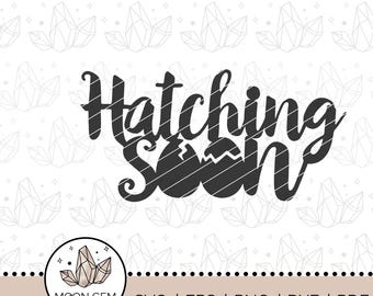 Hatching Soon Topper SVG / Easter Baby Shower Party Decor / Eggs / Smash Cake Decoration / DIY / Cut File