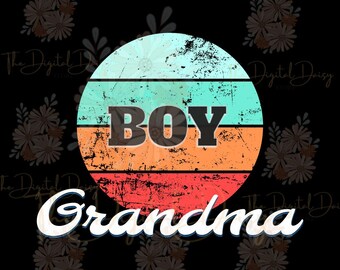 Boy Grandma, Grandma of Boys, Retro Boy Grandma, PNG, SVG, JPG