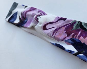 Soft Knit Twist Knot Headband | 100% Cotton Hair Accessory | Headband for Babies 0-3 m
