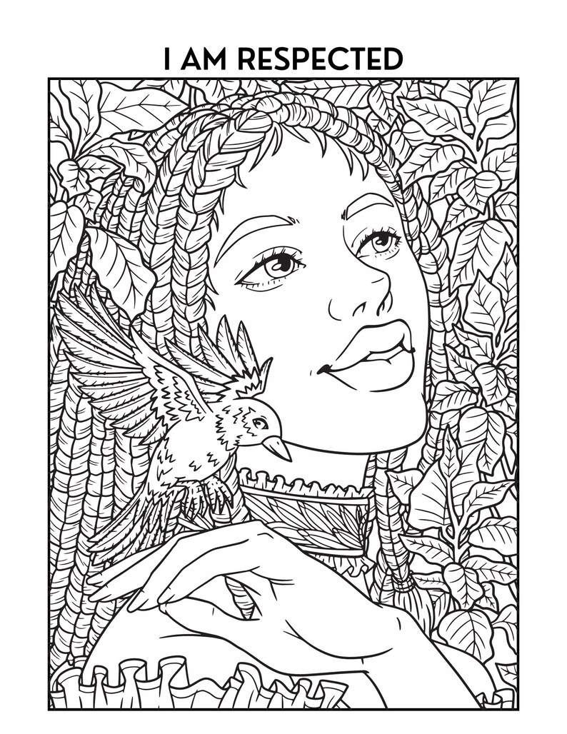 10 Printable Self Care Coloring Pages, Instant Download, Wellness ...