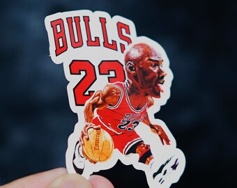 Michael Air Jordan gestanste sticker voor auto laptop muur bidon Bulls