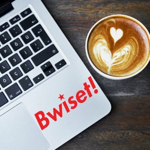 Adesivo de vinil Bwiset! - Adesivo filipino para janela de carro e laptop
