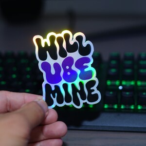 Filipino Gifts Will Ube Mine Die Cut Sticker for Car Laptop Wall Water bottle Filipino Pinoy Pinay Philippines