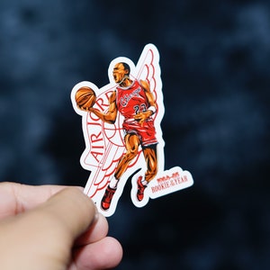 Michael Jordan Rookie of the Year Die Cut Sticker: Laptop, Car, Water Bottle