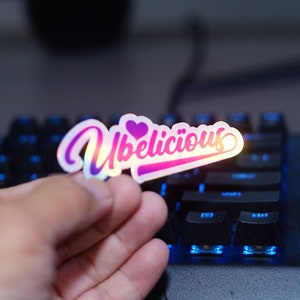 Ubelicious Sticker: Filipino Pinoy Pride, Holographic Laptop Decal