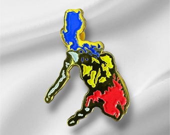 Pin de mapa de Filipinas: Pin de esmalte suave del orgullo filipino (2")