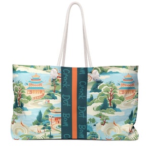 MAHJONG TOTE BAG - Mah Jonghh Carry All - Green Mahj Carry Bag - Perfect Mahjong Party Gifts - Mahjong Rack Bag