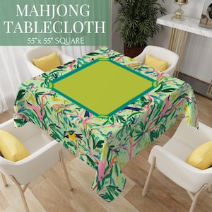 Mahjong Tablecloth - Mahjong Card Table Cover - Mahjong Gifts - Perfect for Mahjong Enthusiasts - Mahjong Mat - Mahjong Party Prize