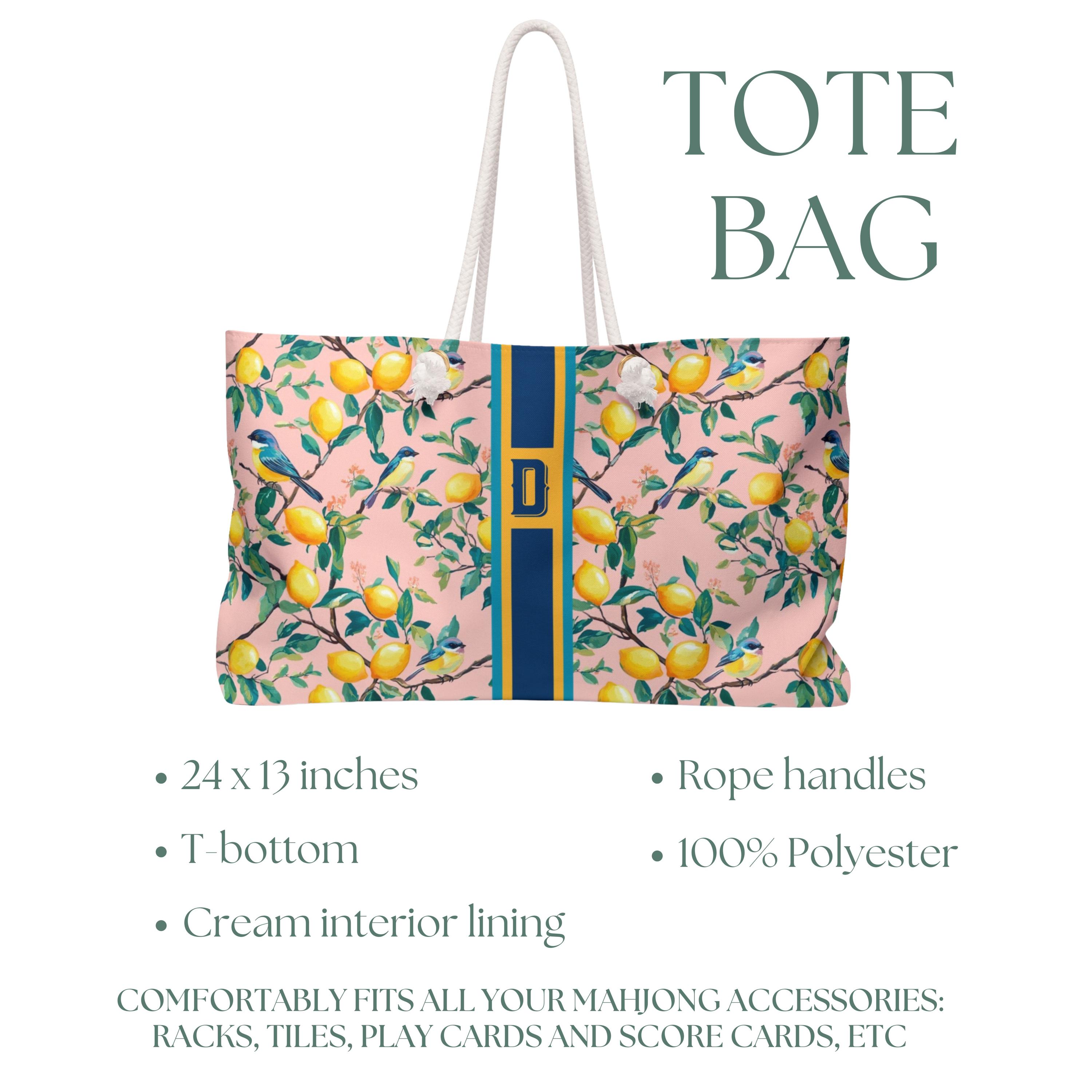 Citrus Mahjong Mat with Rules - Mahjong Table Cloth with Charleston Quick Guide - Mahjong Tablecloth for Beginners - Mahjong Gifts