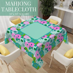 Mahjong Tablecloth | Mahjong Table Cover | Mahjong Gifts | Mahjong Lover Gift | Mahjong Mat | Mahjong Hostess Gift | Mahjong Accessories