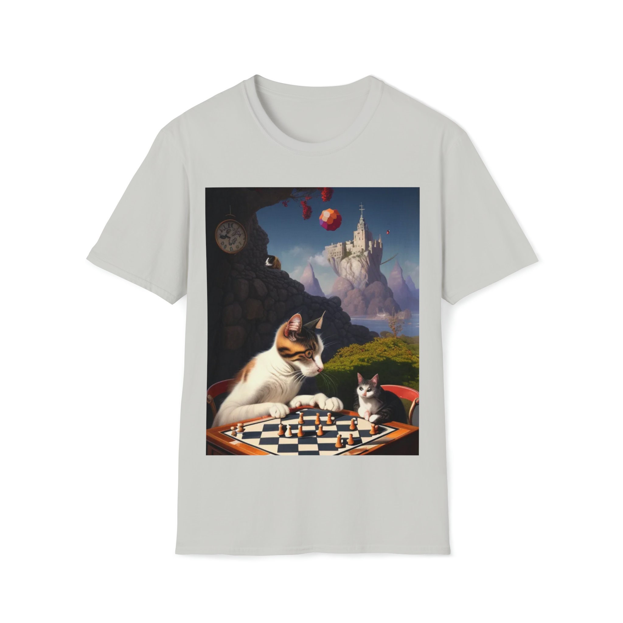 Cat Playing Chess, AI Generated Art Print for Sale by JacobJGuzman