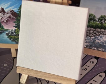 20-Pack Mini Canvas & Easel Set With Brushes & Palette - 4x4 Inch Art Kit For Kids & Adults - View #3