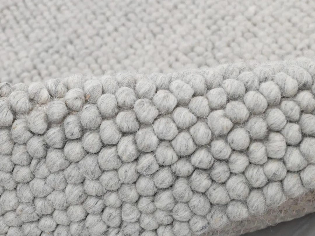 Very Chunky Rug Handwoven Chunky Wool Rug, Grey Scandinavian Oushak Design - Etsy