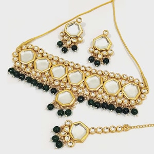 Kundan Choker Necklace Set: Indian Bridal Jewelry