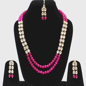Kundan Bridal Rani Haar Necklace Set: Traditional Indian Jewelry