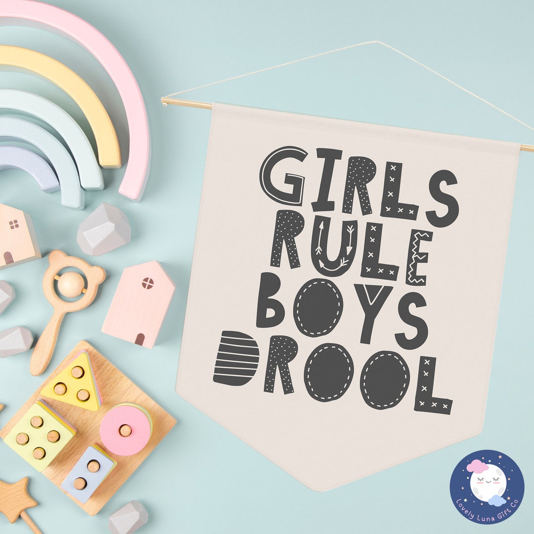 girls-rule-boys-drool-pennant-style-banner-girl-room-pennant-flag-funny