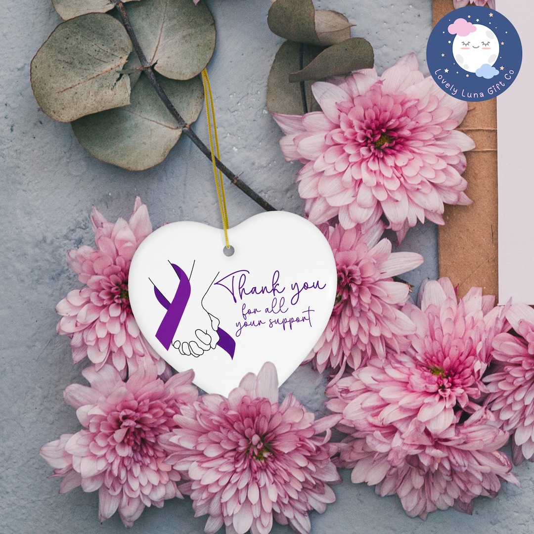 Cancer Caregiver Thank You for All Your Support Keepsake Ornament Thank ...