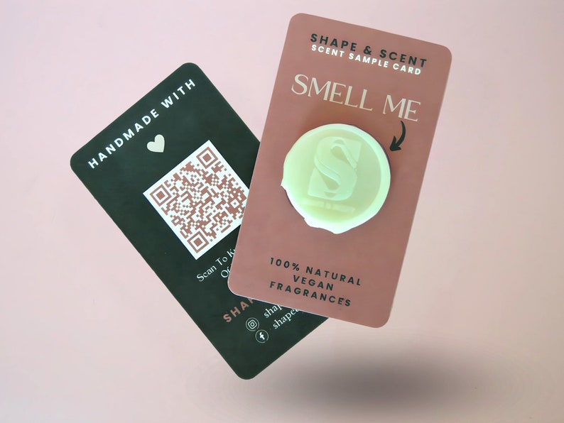 Fragrance Sampler Set, Aromatherapy Scent Decanter, Printed Sample Card