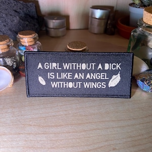 Girl Without A... | 4 Inch Woven Patch