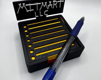3D gedruckter personalisierter Haftnotizhalter | Schreibtisch Organizer