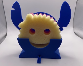 Stitch Schwammhalter (STL-Datei), 3D-druckbarer Küchenhelfer mit Abfluss, digitaler Download