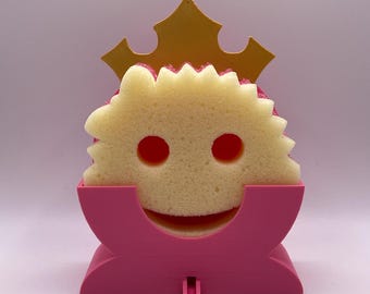 Porta spugna Scrub Daddy della principessa Aurora / Organizzatore da cucina con stampa 3D della Bella addormentata Disney / Divertente accessorio regalo