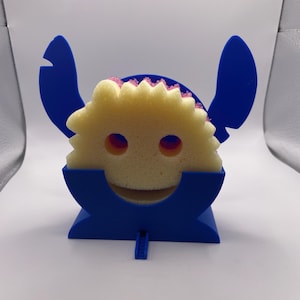 Stitch Scrub Daddy Sponge Holder STL | 3D Print File | Disney Kitchen Countertop Organizer | Personal Non-Commercial Use ONLY
