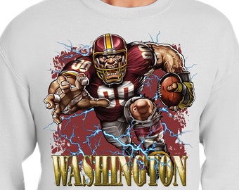 Washington Football Sweatshirt, Football Sweatshirt, Commanders Sweatshirt, Hoodie, American Football Sweatshirt, Commanders Fan, Game Day
