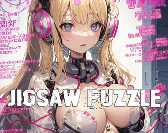 Anime Puzzle Art - Zabawna i wymagająca układanka, idealny prezent dla kolekcjonerów, miłośników puzzli, graczy i na urodziny