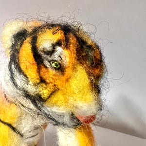 Needle Felted Tiger (Poseable Art Doll)